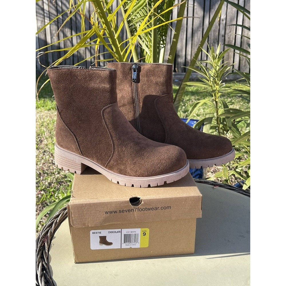 NEW WITH BOX!! seven7footwear Bestie Ankle Boot, Chocolate, Size 9